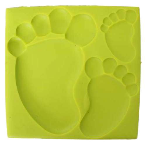 Baby Feet Silicone Mould - Large - Click Image to Close